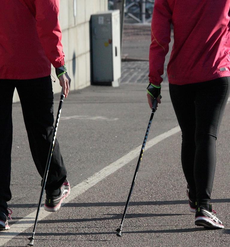 Nordic Walking Paar