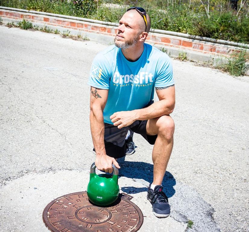 Kettlebell Crossfit Knie